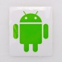 Der Android Sticker auf der Trägerfolie.