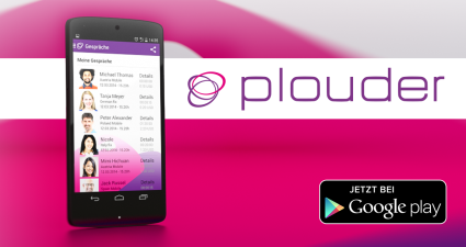 Hol dir die Plouder App im PlayStore