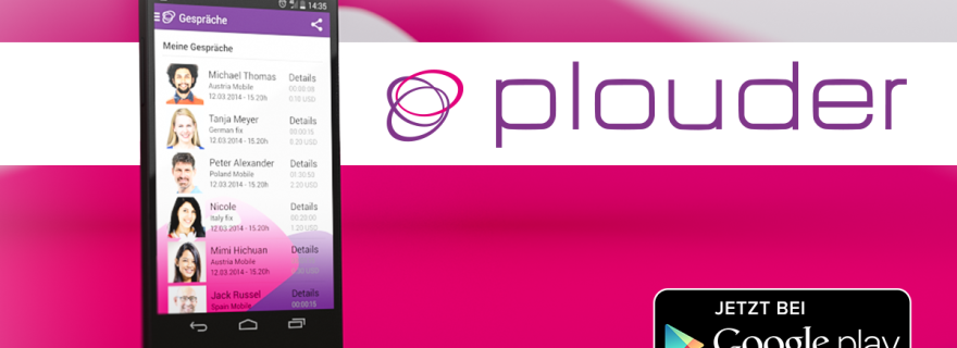 Hol dir die Plouder App im PlayStore